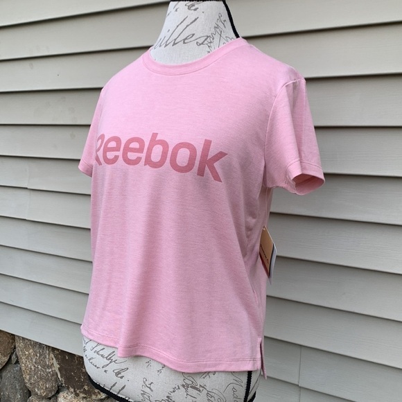 REEBOK Zephyr Heather Relaxed Glow Crop Tee - Picture 3 of 14